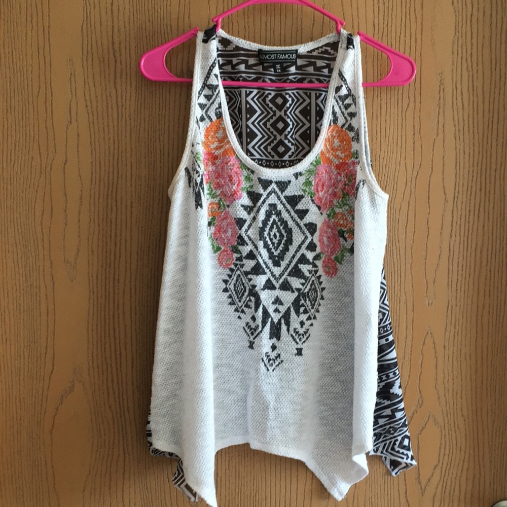 Sheer tank top